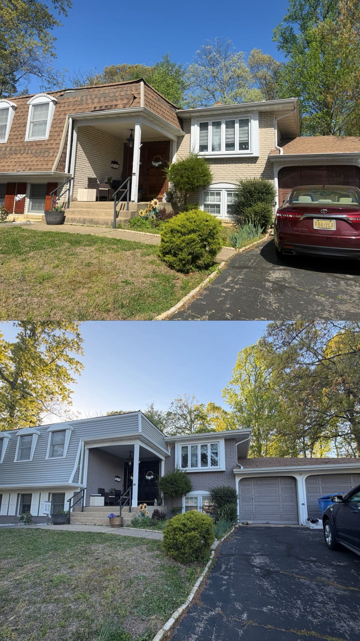 Siding Project Before After